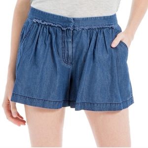 Max Studio Odette Denim Chambray Shorts 2